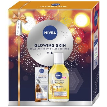 NIVEA GLOWING SKIN CELLULAR EXPERT FILLER Комплект мицеларна вода+серум