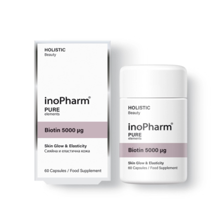 InoPharm Holistic Beauty Pure elements Биотин 5000 mcg 60 капсули