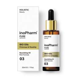 InoPharm Подхранващо масло за лице био шипка и иглика 30мл