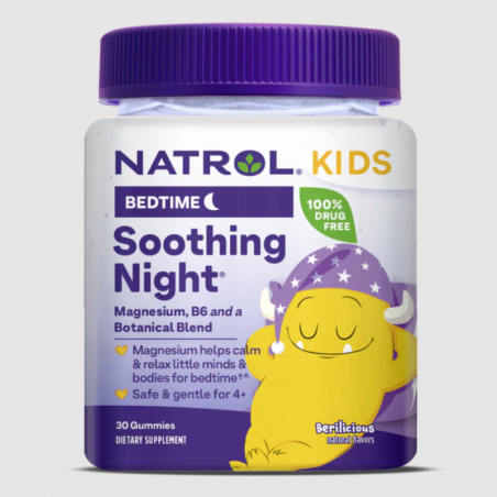 Natrol Kids Soothing Night Gummies - Формула за Деца за Подобряване на Съня | 30 gummies