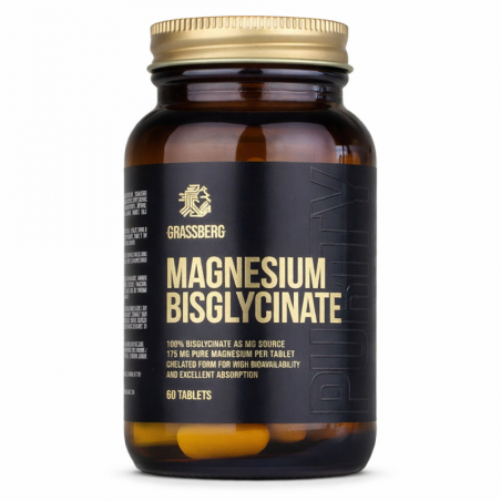 Grassberg Magnesium Bisglycinate - Магнезиев Бисглицинат | 60 tabs