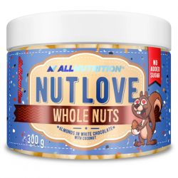 Allnutrition NutLove Almonds in White Choco Coco - Диетични Ядки | 300g