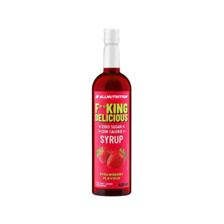 AllNutrition F**King Delicious Syrup Zero - Strawberry - Диетичен Сироп | 420ml