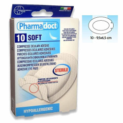 Pharmadoct Стерилна марля компрес за очи 9,5х6,5 cm х10 броя