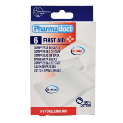 Pharmadoct Стерилна памучна марля 18х40 cm х6 броя