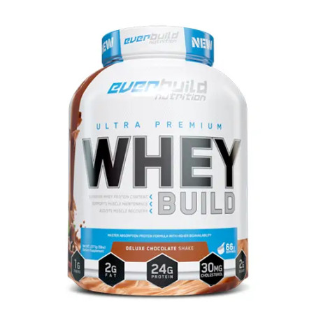 EVERBUILD Ultra Premium Whey Protein Build / Peach & Mango Shake / 2.271g.