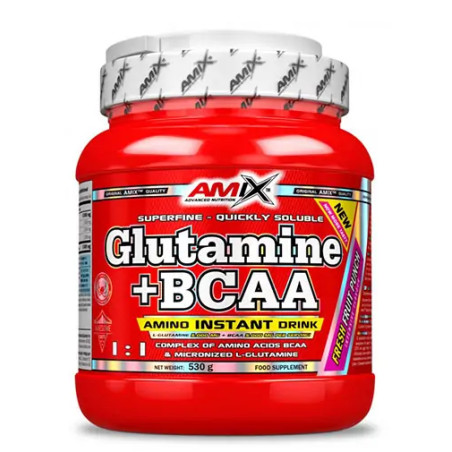 AMIX Glutamine + BCAA / Flavoured / Lemon and lime / 0.53g.
