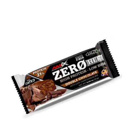 AMIX ZeroHero Protein Bar / 65g. / Double Chocolate / 0.065g.