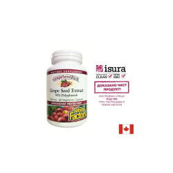 Антиоксидант - Гроздово семе GrapeSeedRich, 100 mg х 60 V капсули Natural Factors