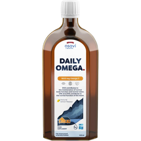 Daily Omega + D3 Liquid | Natural Lemon Flavored
