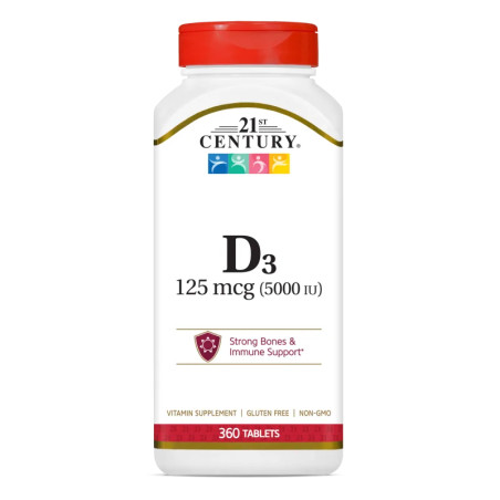 21st Century Vitamin D3 125mcg (5000IU) - Tabs - Витамин D | 110 tabs