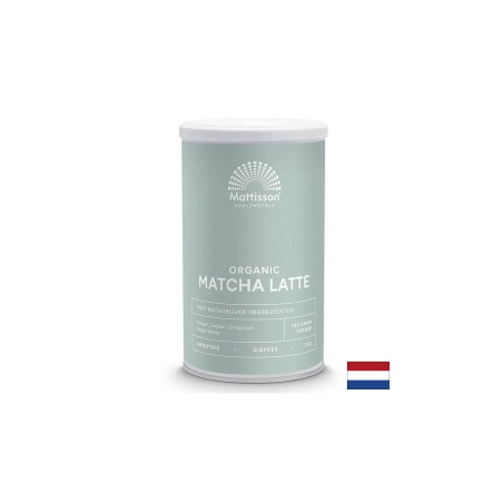 Лате с матча, джинджифил и цейлонска канела Био, 140 g прах Mattisson Healthstyle