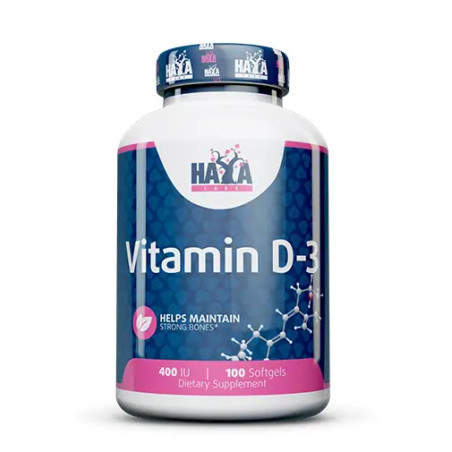 HAYA LABS Vitamin D-3 / 400 IU / 100 Softgels