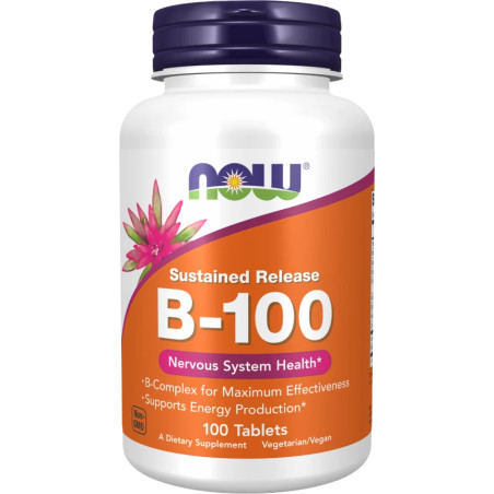 NOW Vitamin B-100 Sustained Release / 100Tabs