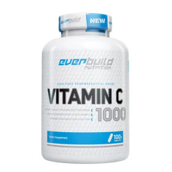 EVERBUILD Vitamin C 1,000mg with Rose Hips / 100 tabs.