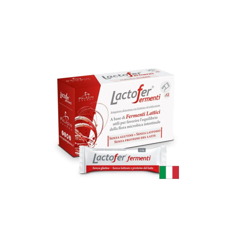 Пробиотик Lactofer Fermenti – При подут корем, чревен дискомфорт и за имунна защита, 5 млрд. CFU, 12 сашета