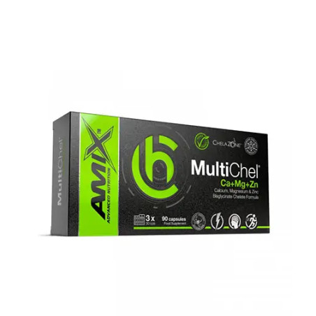 AMIX ChelaZone® MultiChel® Ca+Mg+Zn Bisglycinate Chelate / 90 Vcaps