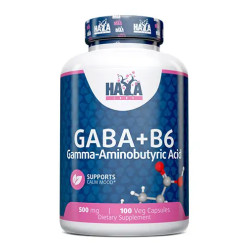 HAYA LABS GABA + B-6 / 500mg. / 100 Vcaps