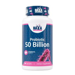 HAYA LABS Probiotic 50 Billion / Symbiotic Complex / 30 Caps