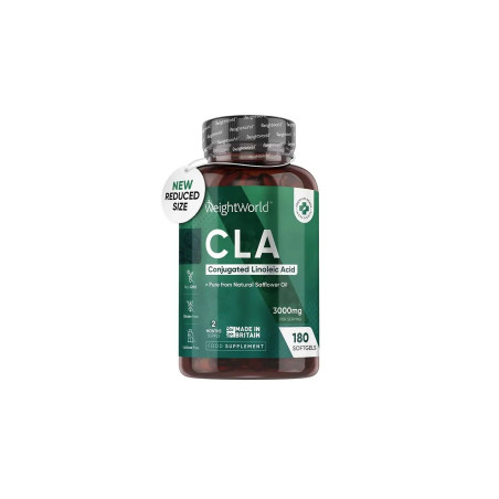 CLA - Конюгирана линолов киселина, 3000 mg x 180 софтгел капсули Weight Worl