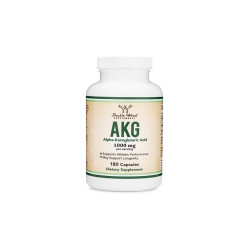 AKG (Alpha Ketoglutaric Acid) / Алфа-кетаглутарова киселина, 180 капсули Double Wood