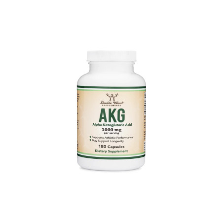 AKG (Alpha Ketoglutaric Acid) / Алфа-кетаглутарова киселина, 180 капсули Double Wood