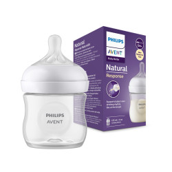 Шише с биберон без протичане 0м+ Philips-Avent Natural Response 3.0, 125мл