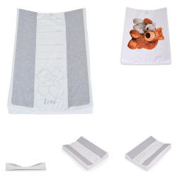 Мека подложка за повиване Cangaroo, Grey bears, 44 x 67 см