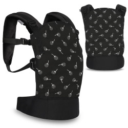 Ергономична раница/кенгуру за бебе Lorelli Wally, black floral
