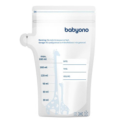 Tорбички за съхранение на кърма Babyono, 30 броя х 180 мл 1084
