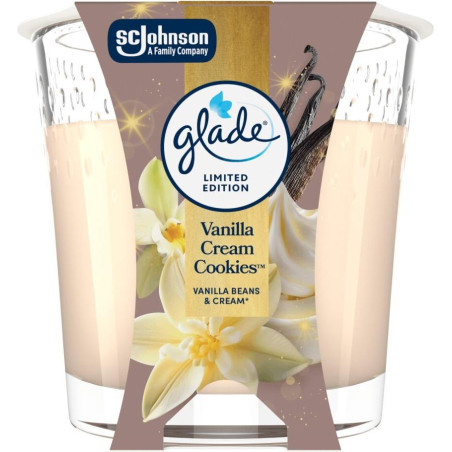 GLADE Ванилия, ароматизираща свещ, 112 гр