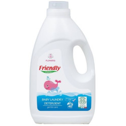 Препарат за пране на бебешки дрехи Friendly-Organic, цветя, 2 литра