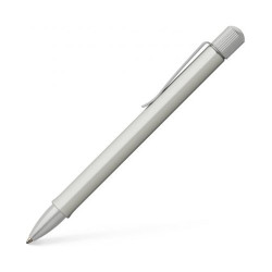 Химикалка Faber-Castell Hexo - Матово сребриста