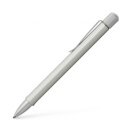 Химикалка Faber-Castell Hexo - Матово сребриста