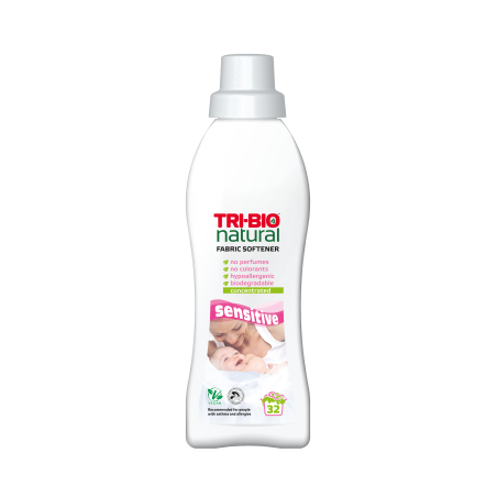 TRI-BIO Натурален еко омекотител, Sensitive, 940 мл.,32 дози