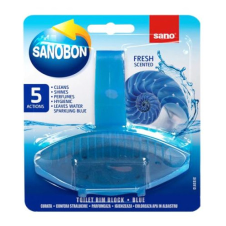 Ароматизатор за тоалетна Sano - WC Bon Blue, 55 g