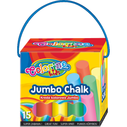 Цветни тебешири 15 бр. Colorino Kids Jumbo