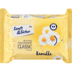Влажна тоалетна хартия Classic лайка, 70 бр.