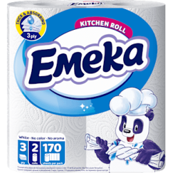Кухненска ролка white, 3-пластова, 2 бр.