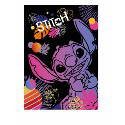 Тетрадка A4 60 листа, широк ред -  Stitch Black