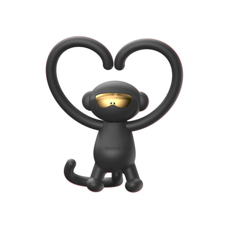 Ароматизатор за автомобил с формата на маймунка - Baseus Monkey-Shaped Vehicle Fragrance (черен)