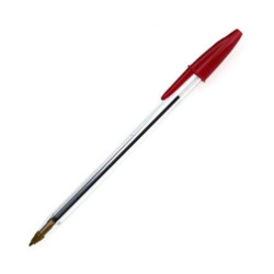 Химикалка BIC Cristal Original Medium - 1.0 mm, червена