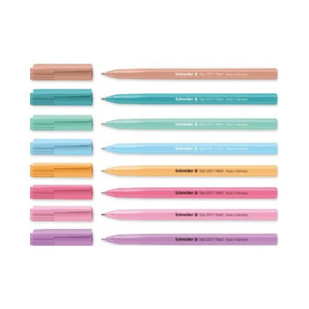 Химикалка Schneider Tops 505 F Pastel синьопишеща, асортимент