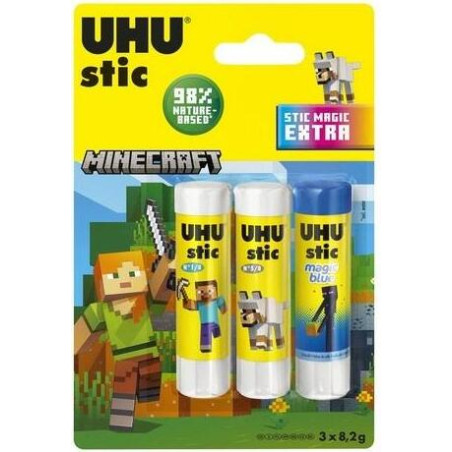 UHU Стик 2 х 8,2 гр + Меджик 8,2 гр, Лепило за хартия
