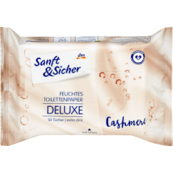 Влажна тоалетна хартия Deluxe Кашмир, 50 бр.