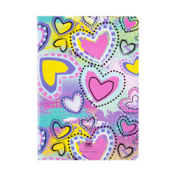 Тетрадка А5 Coolpack мека корица PP 32л. квадратчета Pastel Hearts
