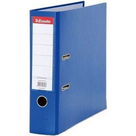 Класьор Esselte Eco - A4, 7.5 cm, РР, метален кант, сменяем етикет, син