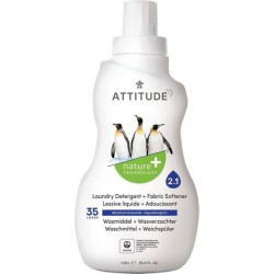 Препарат за пране и омекотител - 2 в 1 , Attitude, 1.05 Л