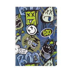 Тетрадка А5 Coolpack мека корица PP 32л. квадратчета Monster Team