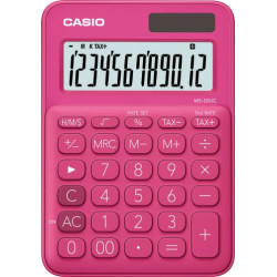 Калкулатор Casio MS-20UC настолен, 12 dgt, цикламен